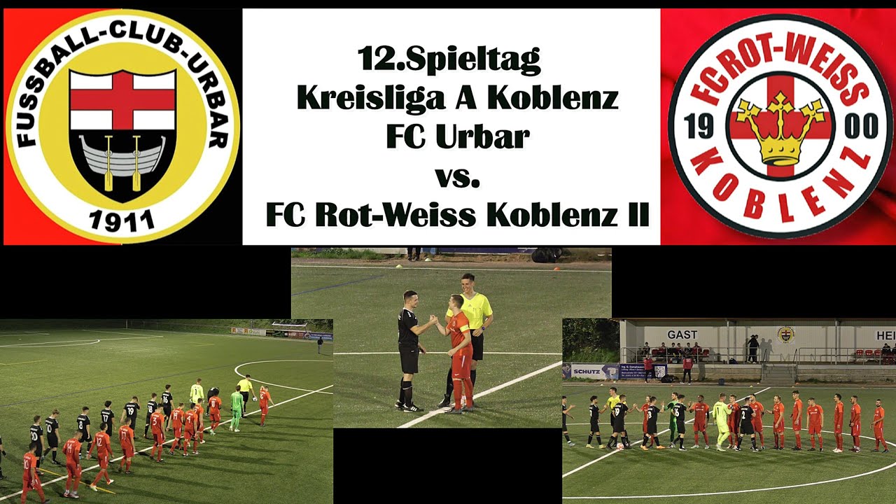 Kreisliga A Koblenz: FC Urbar vs. FC Rot-Weiss Koblenz II