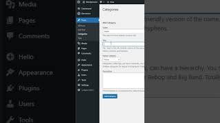 How To Create Categories in wordpress website #shorts #wordpress #webdevelopment