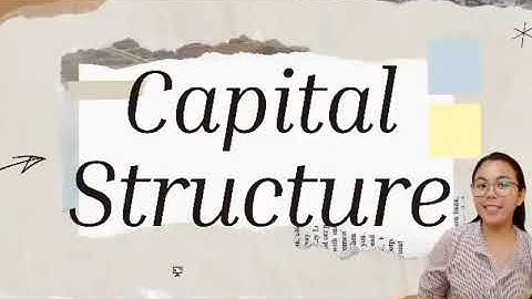 CHAPTER 5 CAPITAL STRUCTURE