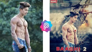 BAAGHI 2 MOVIE POSTER EDITING TUTORIAL || PICSART MOVIE POSTER EDITING || ACTION MOVIE POSTER screenshot 4