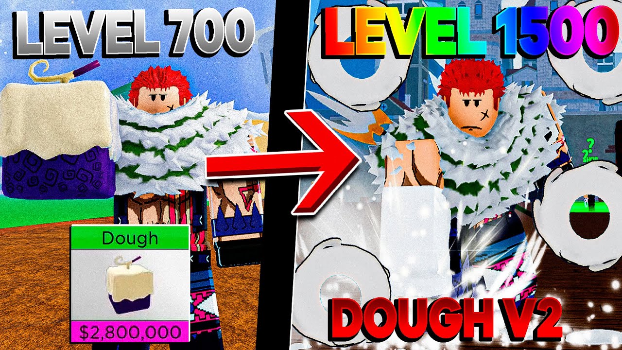 Desapego Games - Roblox > Conta blox fruits level max sea 3 com vários  itens e dough v2 permanente