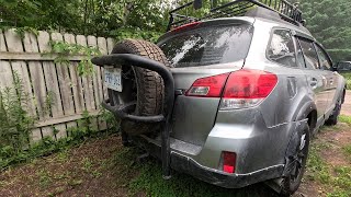 Putting a MercedesBenz tire carrier on my Subaru Outback?