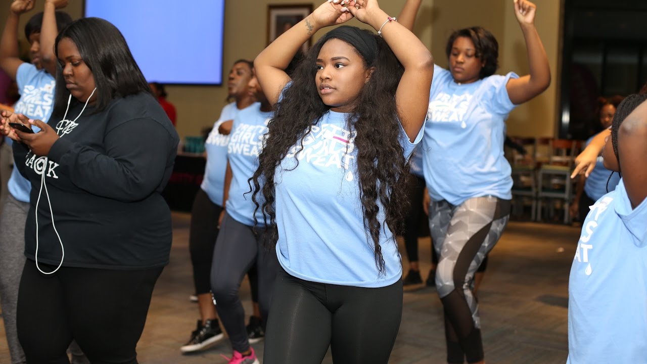 A Day Without A Woman Workout @ Spelman College - YouTube