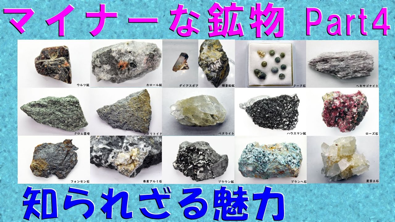 Mineral Room ㊲Minor Minerals Part 4 - YouTube