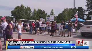 Johnston County School Board to discuss mask mandate Tuesday amid protests