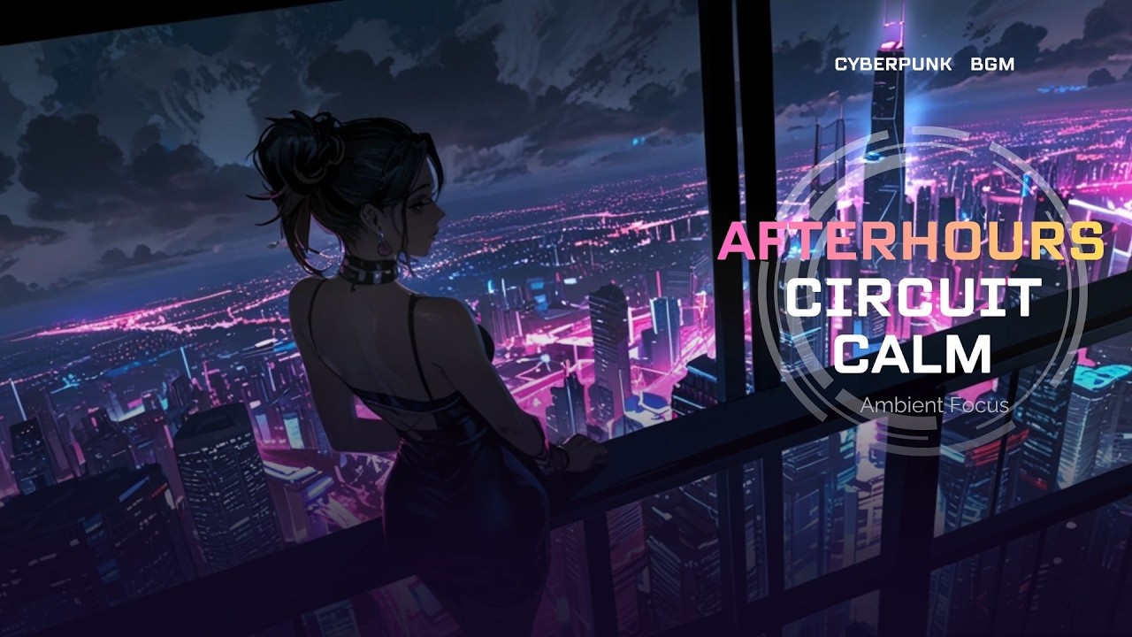 Cyberpunk Ambient Music for Focus & Coding | Afterhours Circuit Calm 【90 MIN】