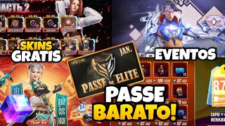 PASSE BARATO CONFIRMADO?! FRAGMENTO DE CUBO, SKINS GRÁTIS E MAIS ITENS CHEGANDO! FREE FIRE