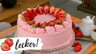 Leckerste Erdbeertorte selber backen - Rezept und Anleitung / Strawberry Cake