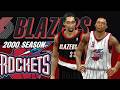 2000 SEASON ROCKETS Vs TRAIL BLAZERS 