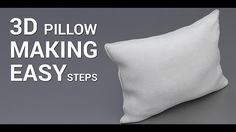Make the Perfect Pillow in Autodesk 3dsMax / 3ds max cushion making in 3ds max / Creating Pillow