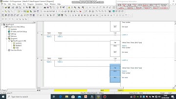 simulasi running led 8 lampu repetisi berbasis plc dengan aplikasi CX Programmer