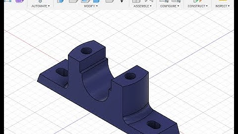 Fusion 360 : Plummer block part 1