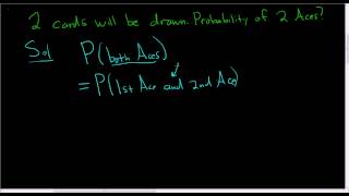 The Probability of Selecting Two Aces in a Row using the Multiplication Rule