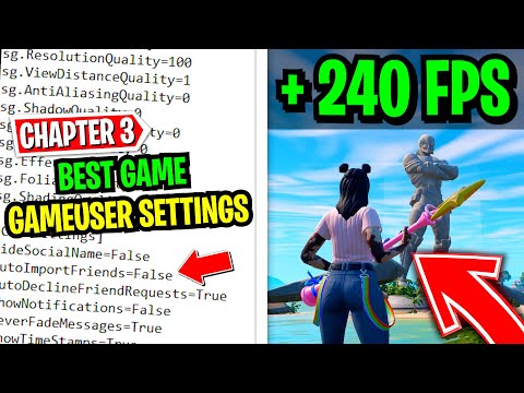 Best Game User Settings in Fortnite Chapter 3! 🚀(Reduce Input Delay + FPS BOOST!)