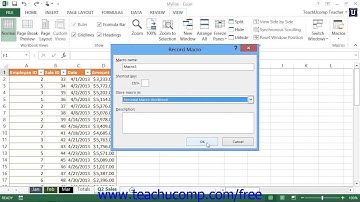 Excel 2013 The Personal Macro Workbook Microsoft Training Lesson 37.3