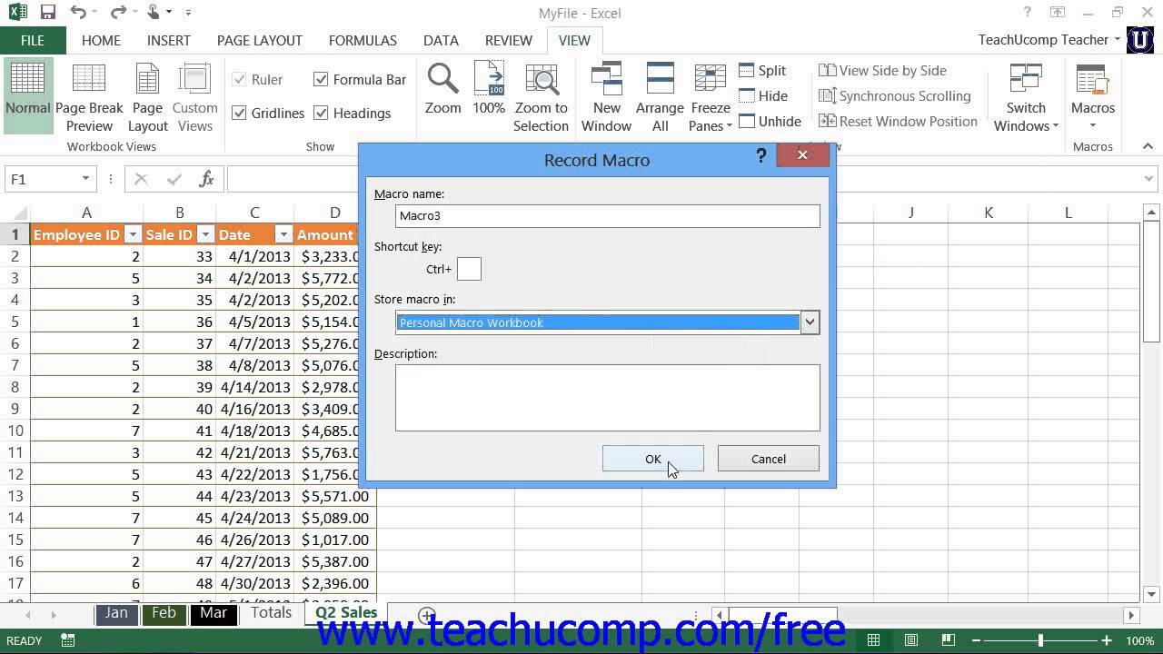 learn excel online free 2013