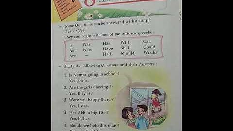 Class 2 English - Grammar And Composition - Chapter 8 Yes/ No Questions (Page 43)