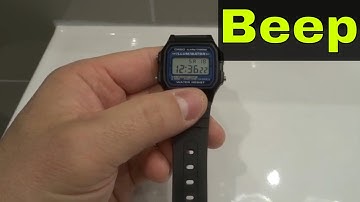 How To Turn Off Beep On Casio F105 Digital Watch-Easy Tutorial