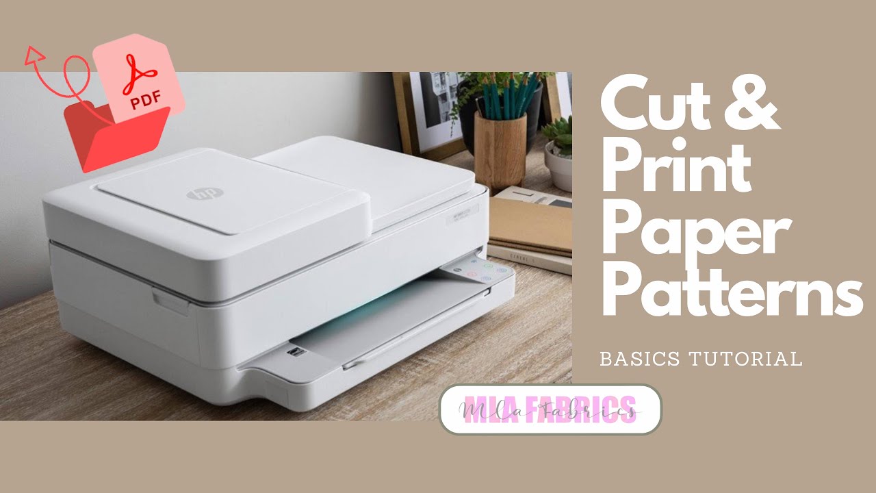 Printing and Cutting PDF Patterns - YouTube