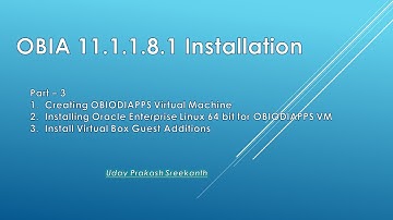 OBIA 11.1.1.8.1 Installation - Part 3 - Installing Oracle Enterprise Linux 6.5 on Oracle Virtual Box