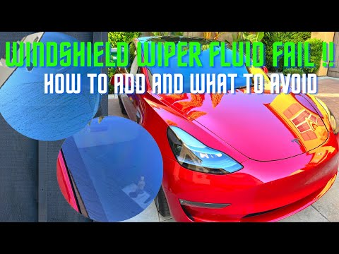 What Type of Washer Fluid NOT to Add to Tesla Model 3 & How to