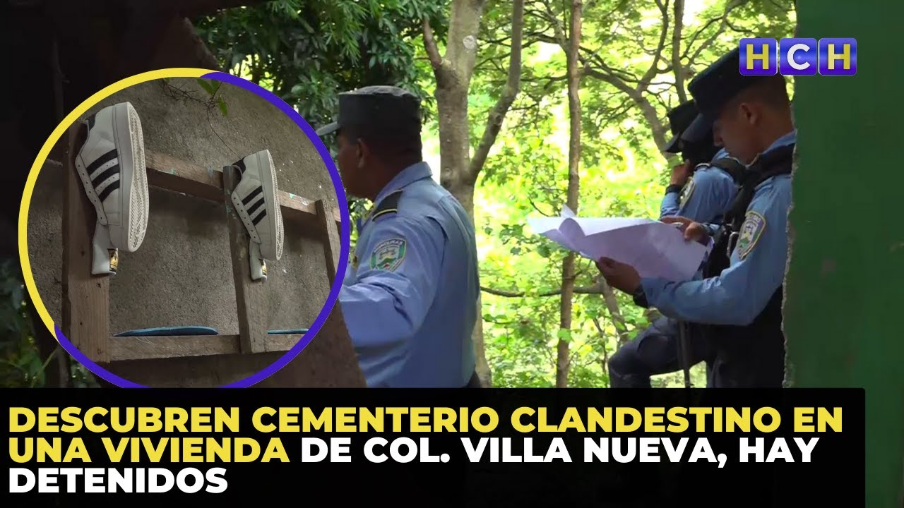 Descubren cementerio clandestino en una vivienda de col. Villa Nueva, hay detenidos