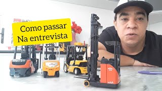 Dicas pra vc passar na entrevista para operador de empilhadeira