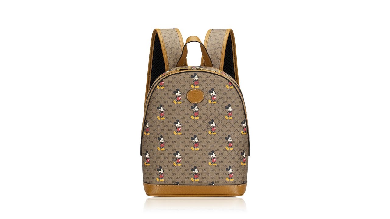 Gucci x DISNEY Vintage Mini GG Supreme Mickey Mouse Backpack - Brown  Backpacks, Handbags - GUC994629