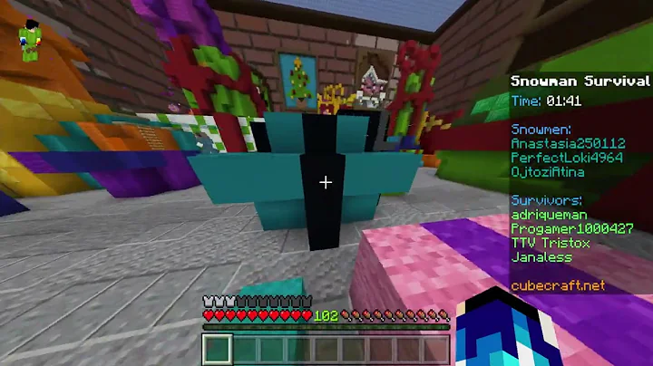 Cubecraft Snowman Survival