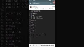 الحاسبة الألكترونية calculator بلغة ++c