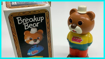 Tomy Breakup Bear From 1980 - Vintage Toy