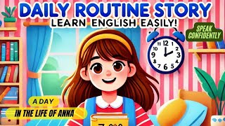 A Day in the Life of Anna | Learn English with Daily Routine Story! #english #learnenglish