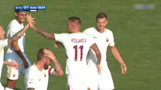 Kolarov Goal. Zampa Audio. Atalanta vs Roma. Seria A 17/18 Week 1