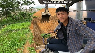 Komatsu Pc50-2 Đào Móng Băng .Đào Móng Băng Xây Kè Đá Hộc. Máy Xúc Nhỏ Gọt Vỏ Trái Đất