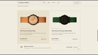 Demo landing Page - Chronos Timber
