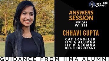 Answer Session #61 -Tips from 100%iler, IIMA Alum