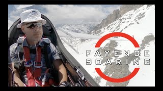 Glider loses its energy traversing a mountain pass in the French Alps!