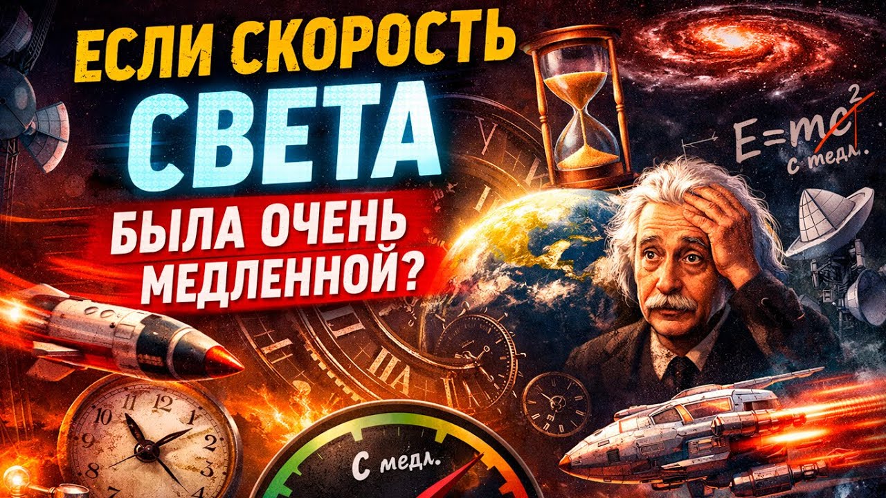 Что если скорость света была бы как у поезда? Мир, где время ломается