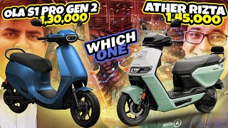 2024 Ather Rizta OR Ola S1 Pro Gen 2 ! Only 15000/- Difference ! Electric Scooter
