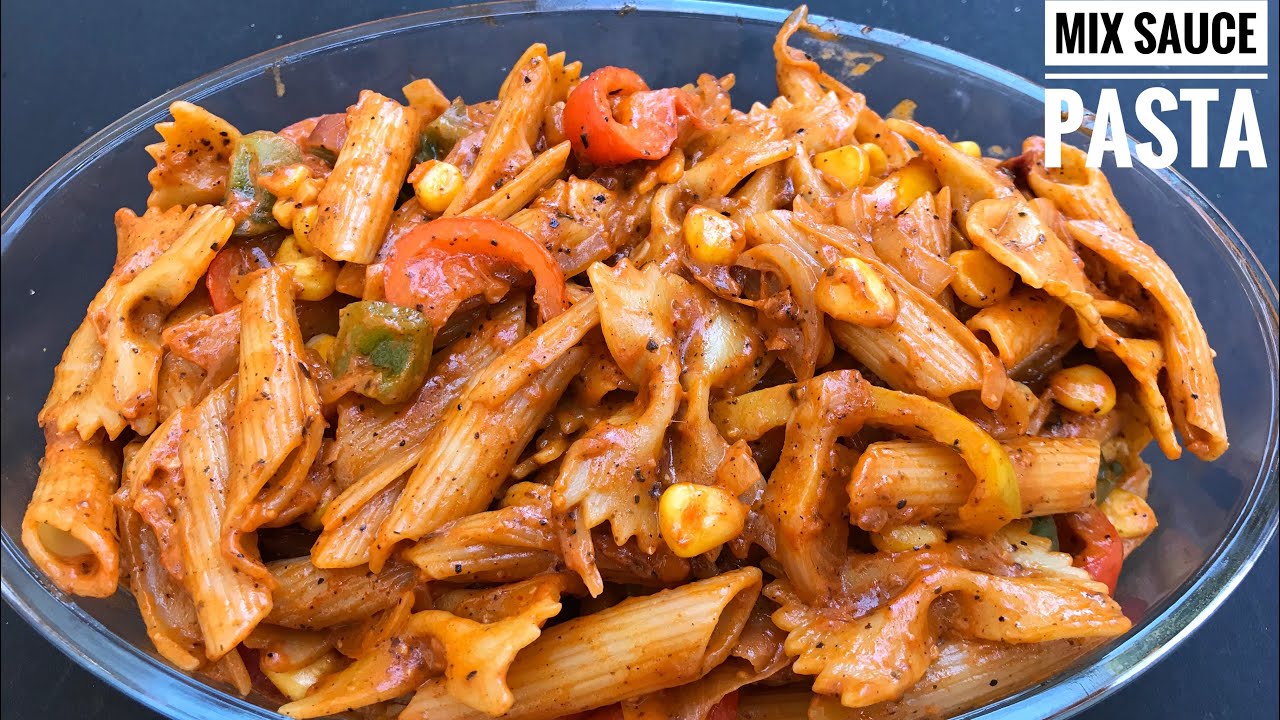 Mix Sauce Pasta Indian Style Mix Sauce Pasta YouTube