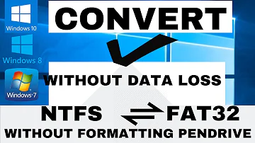 How can I convert NTFS to FAT32 without formatting?