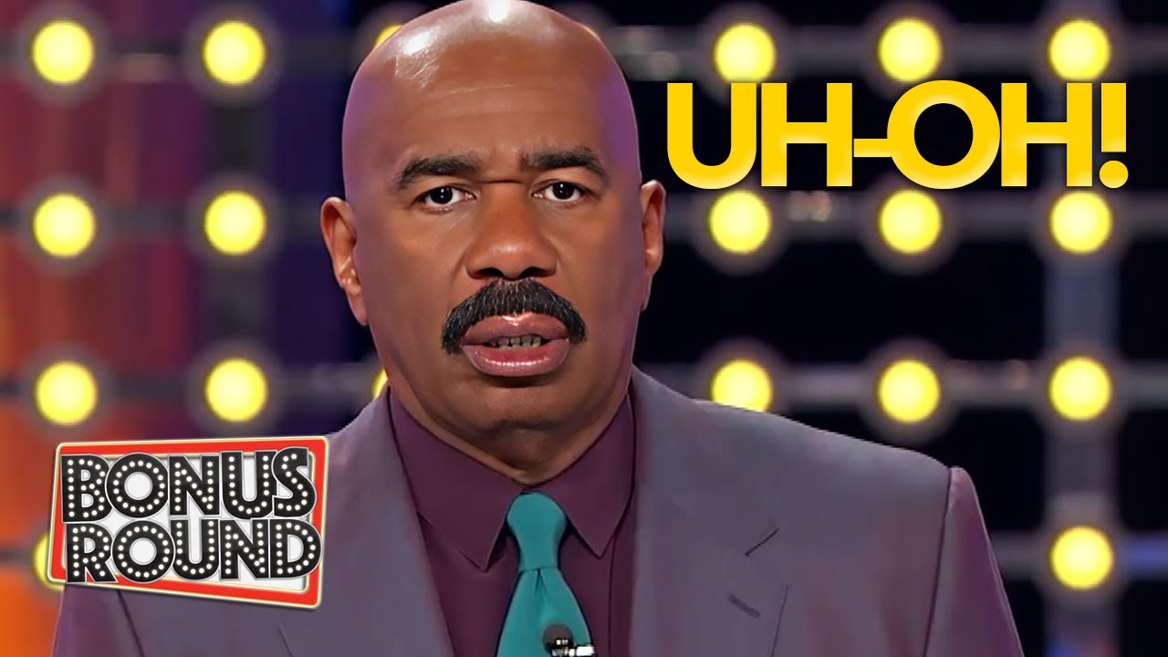 Steve Harvey Gets MOCKED By The Family Feud Board!