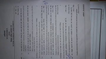 Nios tma of 2017-18 solved answer of economic