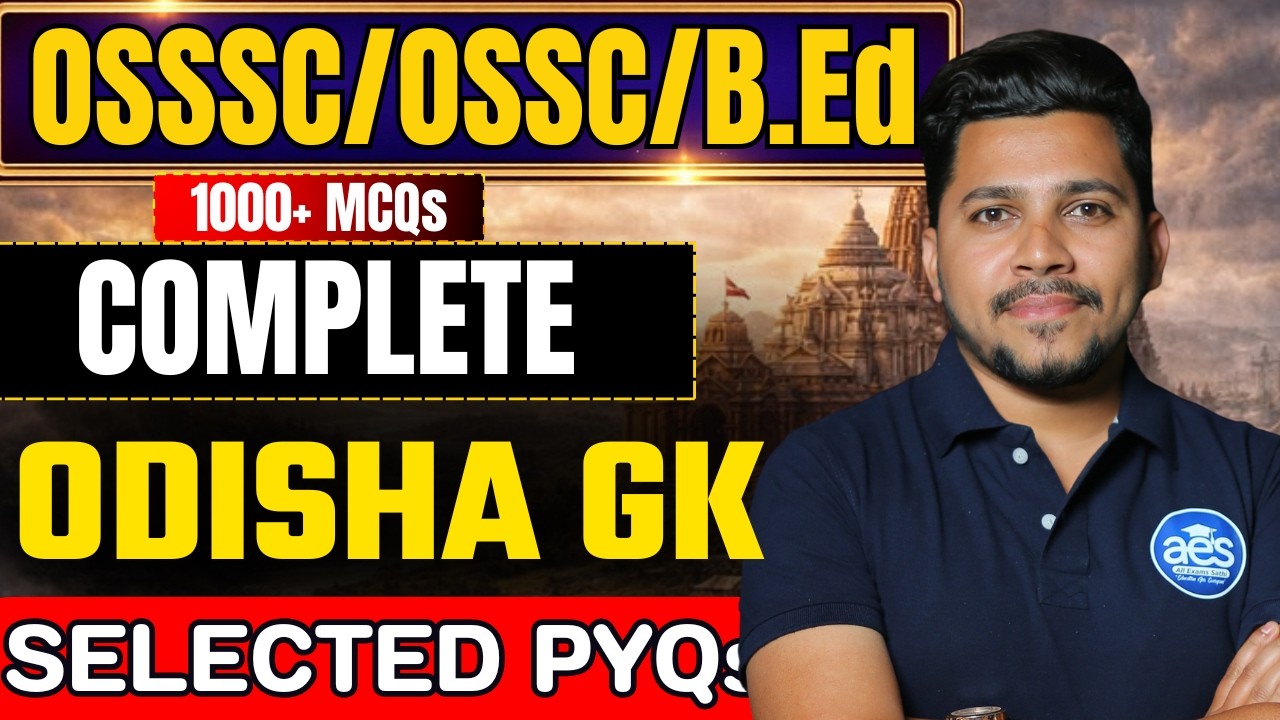 Odisha GK Top 100+ MCQs | 100_ Most Important GK Questions for Odisha CGL, RI AMIN, B.Ed Exams 2026