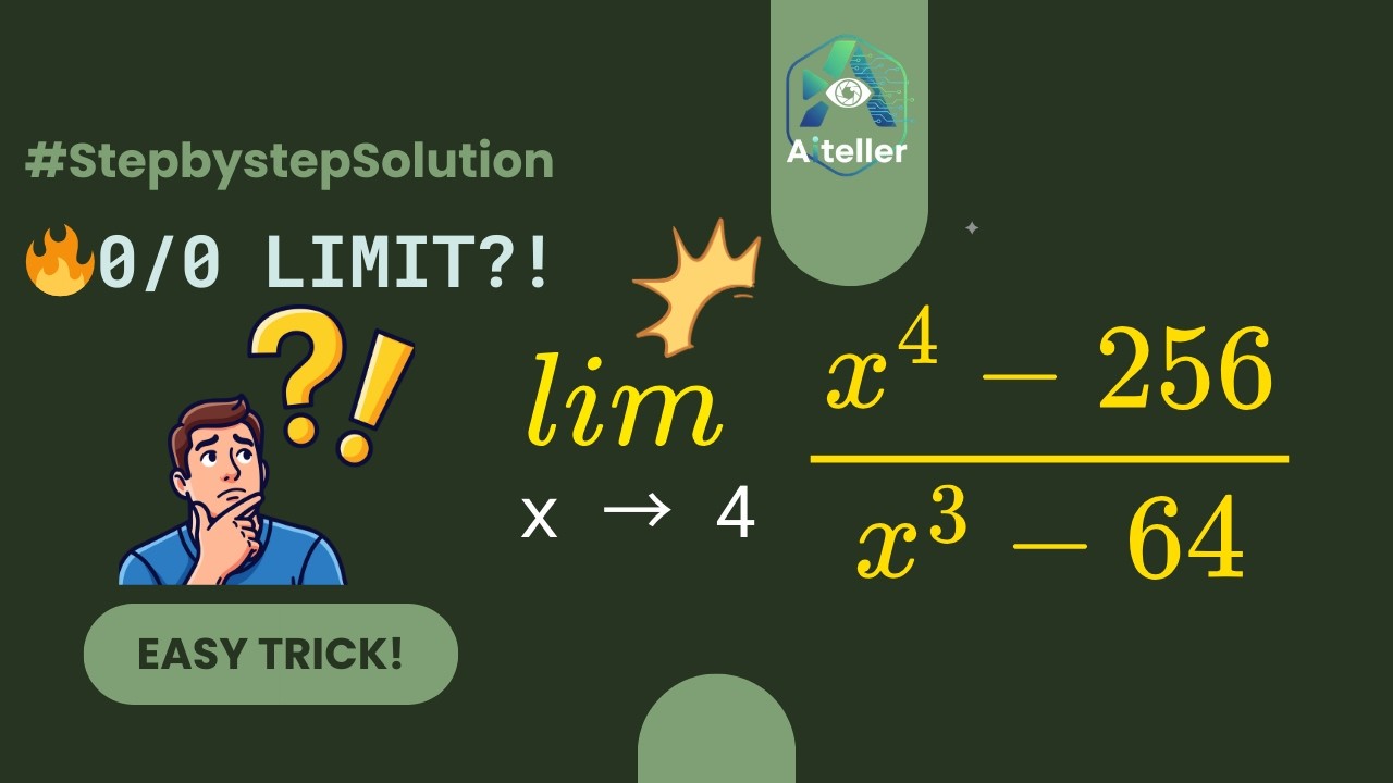 Tricky Limit Simplified Using Factorization | Full Beginner Tutorial