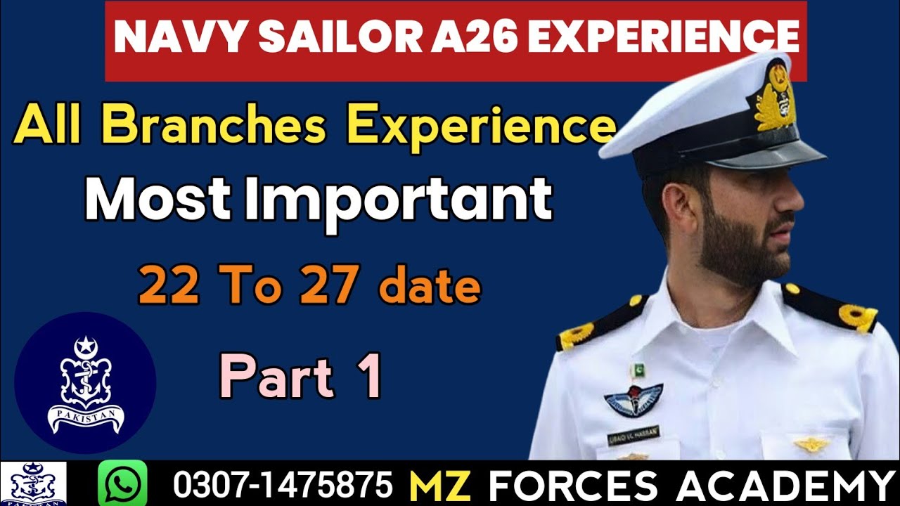 “Navy Sailor A26 Exam 2025 | Real Experience & Most Important MCQs | Part 1”