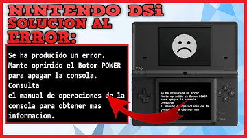 Nintendo DSi  Se ha producido un error manten oprimido el botom POWER - SOLUCION!!!