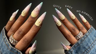 Easiest Way To Do Ombre Nails WITHOUT an Airbrush OR Sponge🤔Beginner Friendly Gel X Nails Tutorial