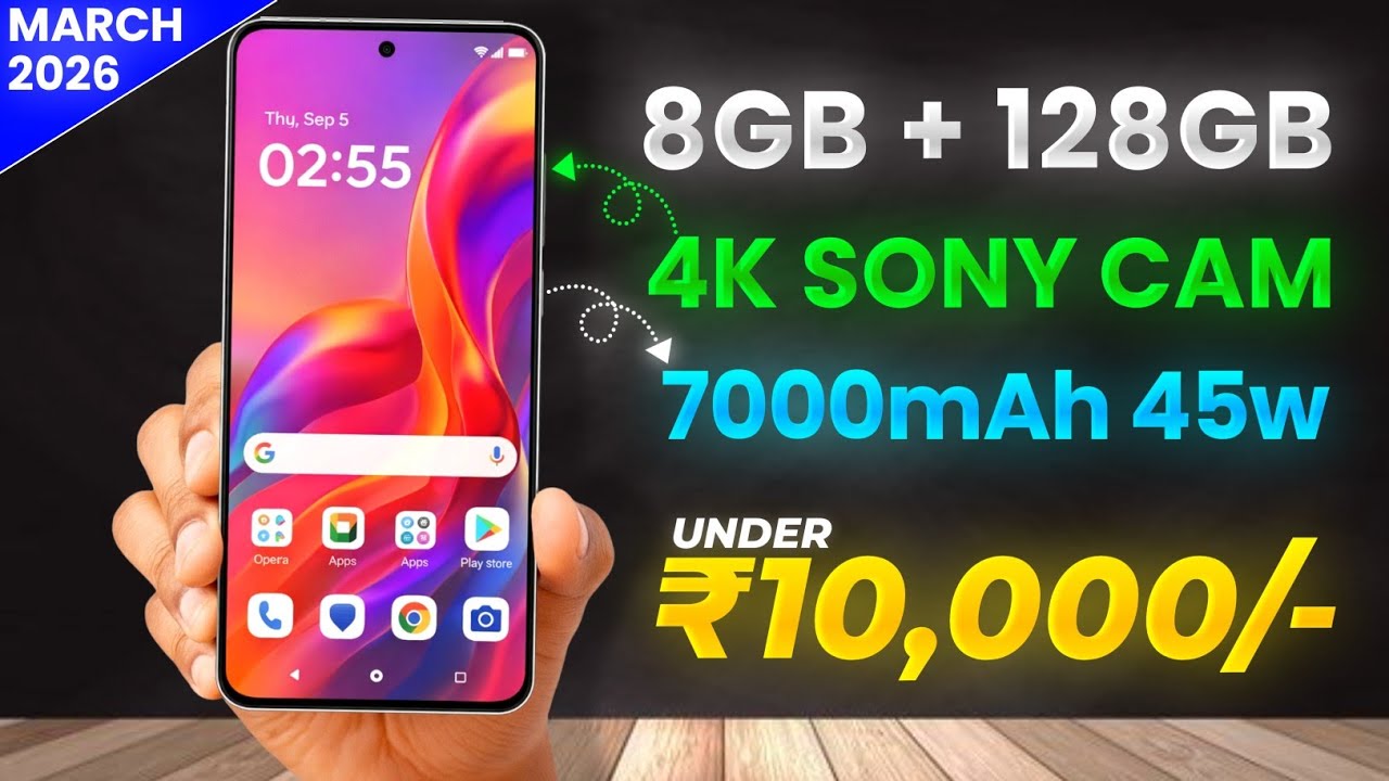 Top 5 Best 5G Phones Under ₹10,000 in March 2026 📱⚡ Budget 5G Kings ...