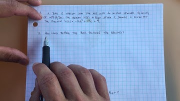 Algebra 1AB: Solving Projectile Motion Word Problems (Quadratics)